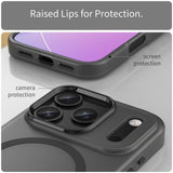 EIDERWOOD iPhone 17 Pro Hybrid Plast Mobil Cover - MagSafe Kompatibel - Mat Gennemsigtig / Sort