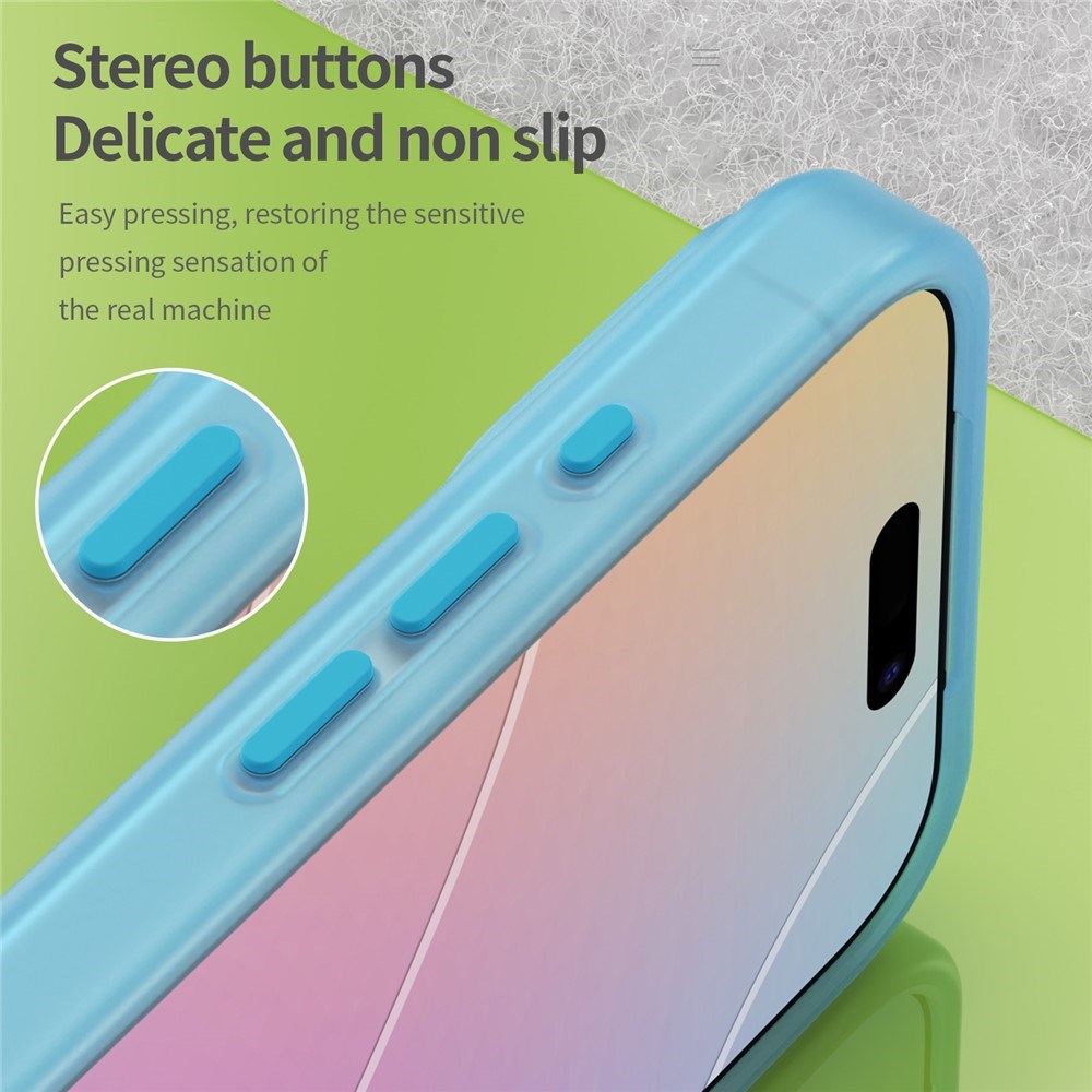 EIDERWOOD iPhone 17 Pro Hybrid Plast Mobil Cover - MagSafe Kompatibel - Mat Gennemsigtig / Blå