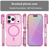 EIDERWOOD iPhone 17 Pro Hybrid Plast Mobil Cover - MagSafe Kompatibel - Mat Gennemsigtig / Lyserød