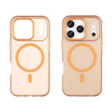 EIDERWOOD iPhone 17 Pro Hybrid Plast Mobil Cover - MagSafe Kompatibel - Mat Gennemsigtig / Orange