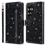 Samsung Galaxy Z Fold7 - EIDERWOOD Glitter Flip Cover m. Pung - Sort