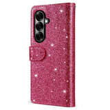 Samsung Galaxy Z Fold7 - EIDERWOOD Glitter Flip Cover m. Pung - Lyserød