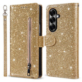 Samsung Galaxy Z Fold7 - EIDERWOOD Glitter Flip Cover m. Pung - Guld