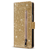 Samsung Galaxy Z Fold7 - EIDERWOOD Glitter Flip Cover m. Pung - Guld