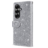 Samsung Galaxy Z Fold7 - EIDERWOOD Glitter Flip Cover m. Pung - Sølv