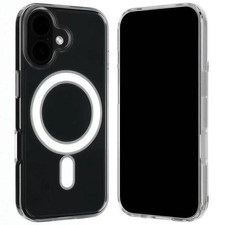 iPhone 17 Hybrid Mobil Cover - inkl. 2 x Skærmbeskyttelsesglas - MagSafe Kompatibel - Gennemsigtig / Hvid