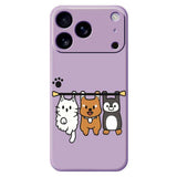 iPhone 17 Pro Fleksibelt Plast Cover m. Motiv - Lilla