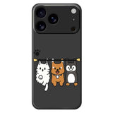iPhone 17 Pro Fleksibelt Plast Cover m. Motiv - Sort