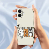 iPhone 17 Fleksibelt Plast Cover m. Motiv - Beige