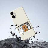 iPhone 17 Fleksibelt Plast Cover m. Motiv - Beige