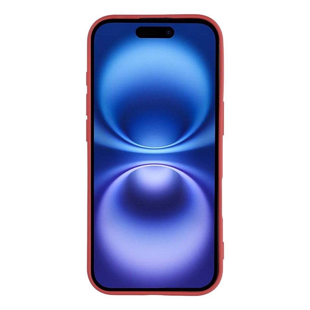 iPhone 17 - EIDERWOOD Foret Fleksibelt Plast Cover - Mørkerød