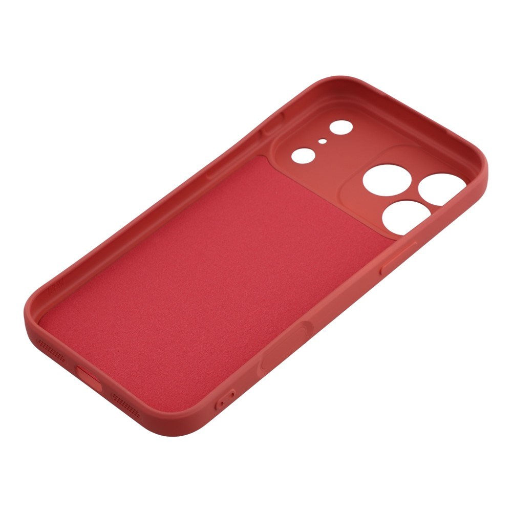 iPhone 17 Pro Max - EIDERWOOD Foret Fleksibelt Plast Cover - Mørkerød