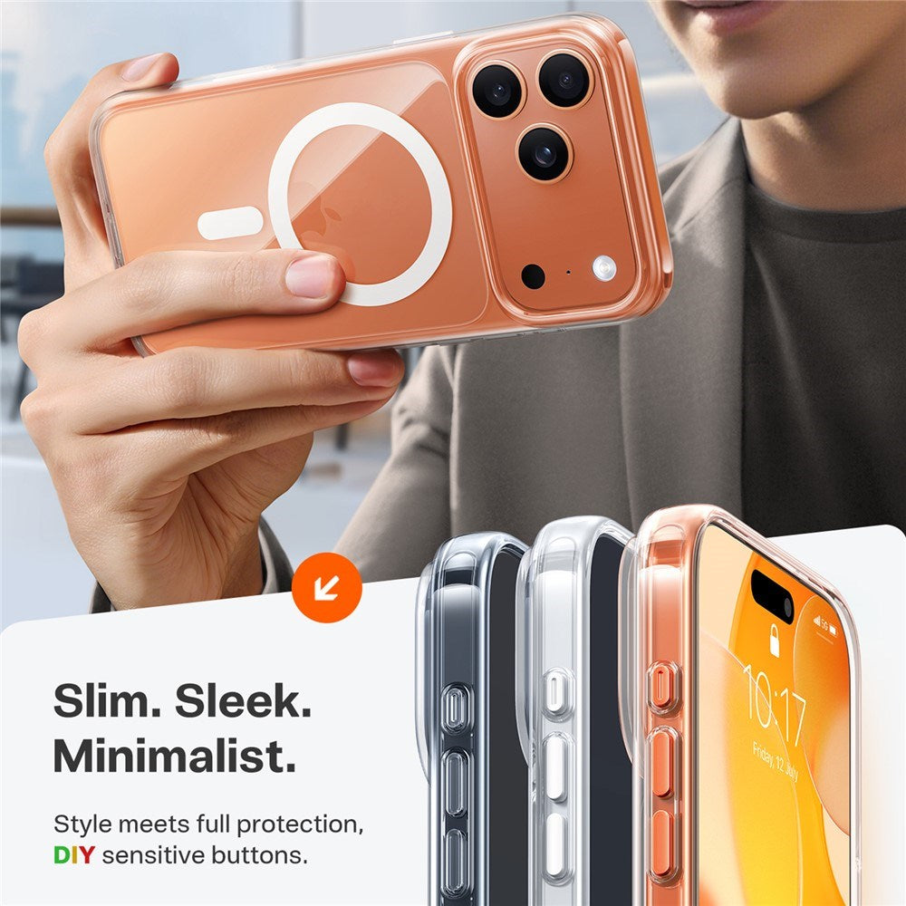 iPhone 17 Pro - TORRAS Guardian Magnetic Hybrid Plastik Cover - MagSafe Kompatibel - Orange