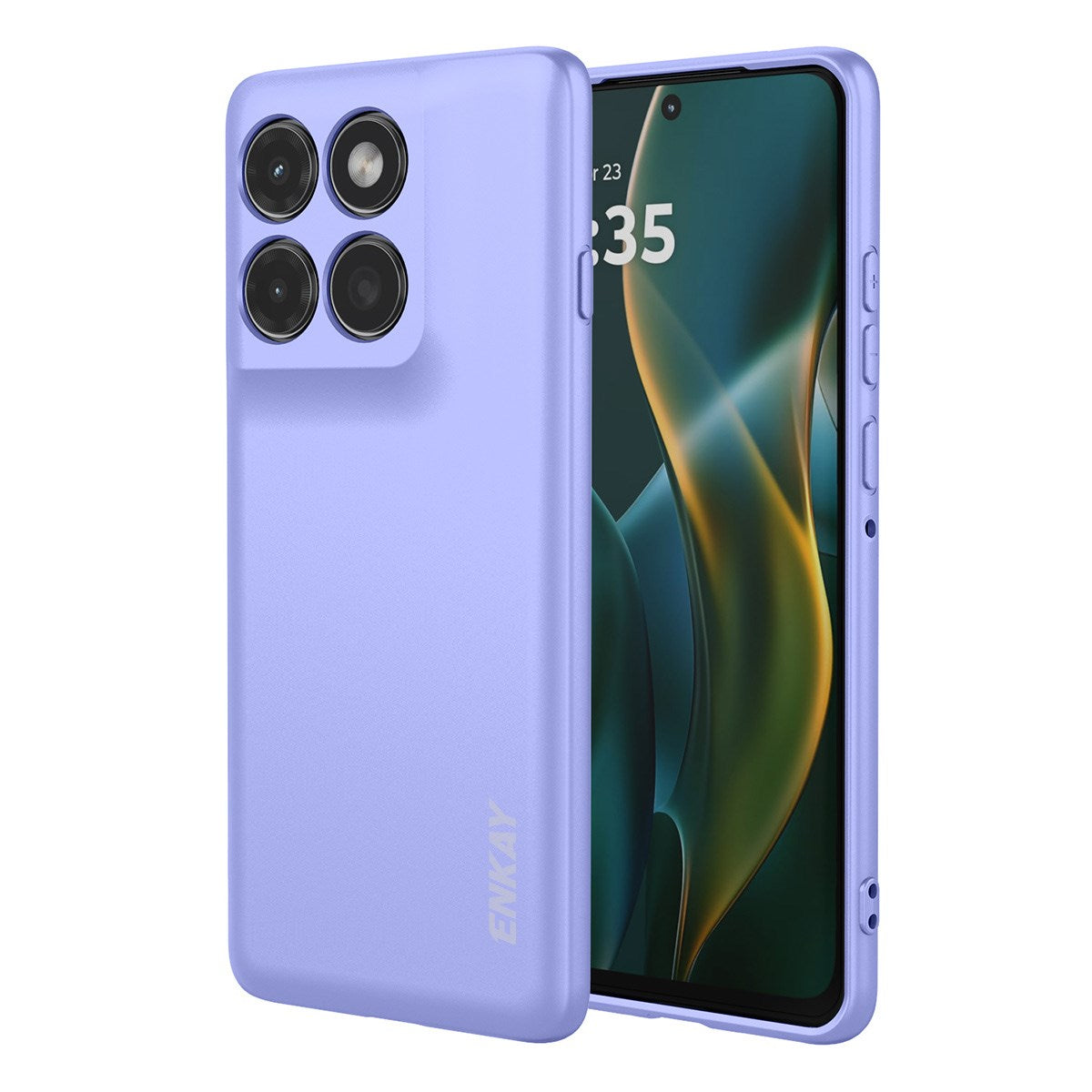 ENKAY Motorola Edge 60 Pro Silikone Mobil Cover - Lilla