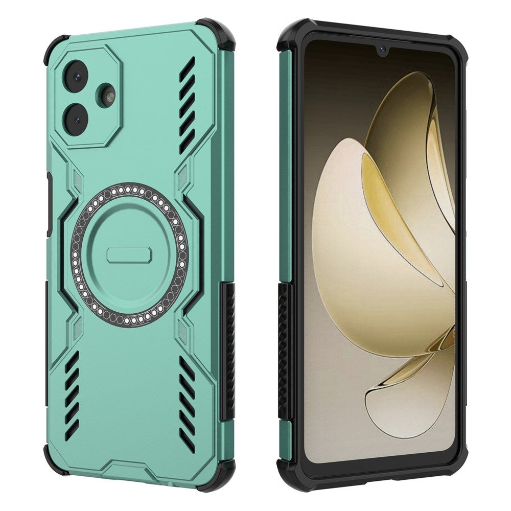 Samsung Galaxy A07 - EIDERWOOD Håndværker Cover m. Varmeafledning - MagSafe Kompatibel - Grøn