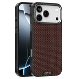 ABEEL iPhone 18 Pro / 17 Pro Textured Micro-Embossing Cover - MagSafe Kompatibel - Brun