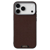ABEEL iPhone 18 Pro / 17 Pro Textured Micro-Embossing Cover - MagSafe Kompatibel - Brun