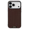 ABEEL iPhone 18 Pro / 17 Pro Textured Micro-Embossing Cover - MagSafe Kompatibel - Brun