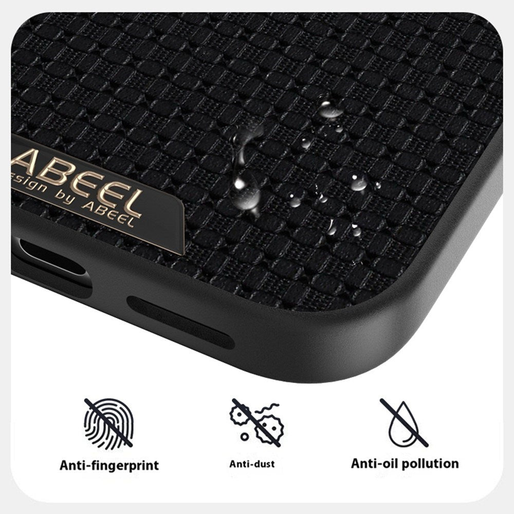 ABEEL iPhone 18 Pro / 17 Pro Textured Micro-Embossing Cover - MagSafe Kompatibel - Brun
