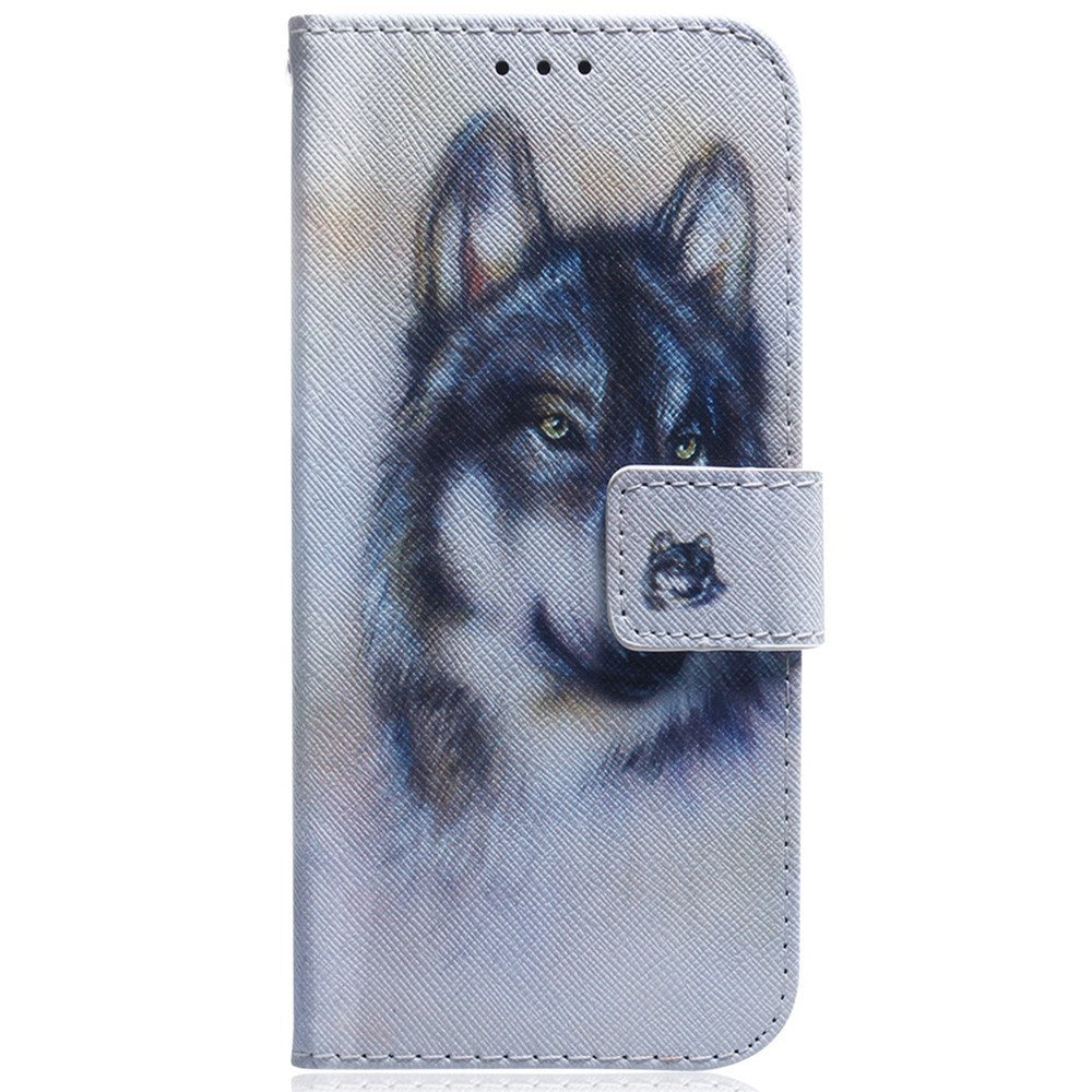 Samsung Galaxy S25 FE - EIDERWOOD Kunstlæder Flip Case m. Motiv - Ulv