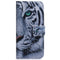 Samsung Galaxy S25 FE - EIDERWOOD Kunstlæder Flip Case m. Motiv - Tiger
