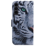 Samsung Galaxy S25 FE - EIDERWOOD Kunstlæder Flip Case m. Motiv - Tiger