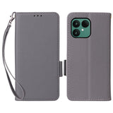 EIDERWOOD Fairphone (Gen. 6+ / Gen. 6) Flip Cover m. Strop & Ståfunktion - Grå