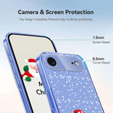 EIDERWOOD iPhone Air Fleksibelt Plast Jule Mobil Cover - Gennemsigtig / Snemand