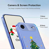 EIDERWOOD iPhone Air Fleksibelt Plast Jule Mobil Cover - Gennemsigtig / Juletræ