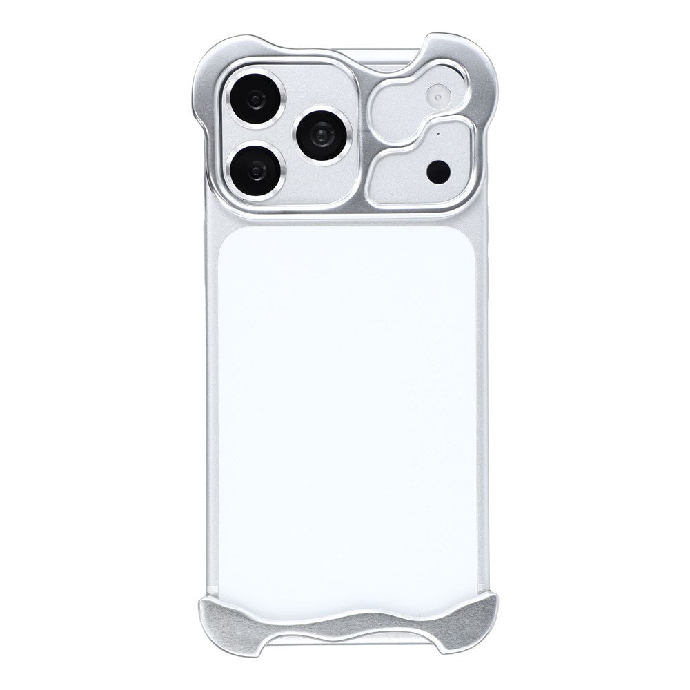 iPhone 17 Pro Max 2-i-1 Metal Bumper Cover - Sølv