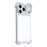 iPhone 17 Pro Max 2-i-1 Metal Bumper Cover - Sølv