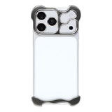 iPhone 17 Pro 2-i-1 Metal Bumper Cover - Grå