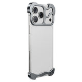 iPhone 17 Pro 2-i-1 Metal Bumper Cover - Grå