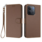 Xiaomi Redmi 15C (5G) / (4G) EIDERWOOD Flipcover m. Indbygget Kortholder & Ståfunktion - Brun
