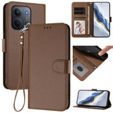 Xiaomi Redmi 15C (5G) / (4G) EIDERWOOD Flipcover m. Indbygget Kortholder & Ståfunktion - Brun