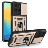 Motorola Moto G56 - EIDERWOOD Hybrid Håndværker Cover m. Kickstand & Cam Slider - Guld