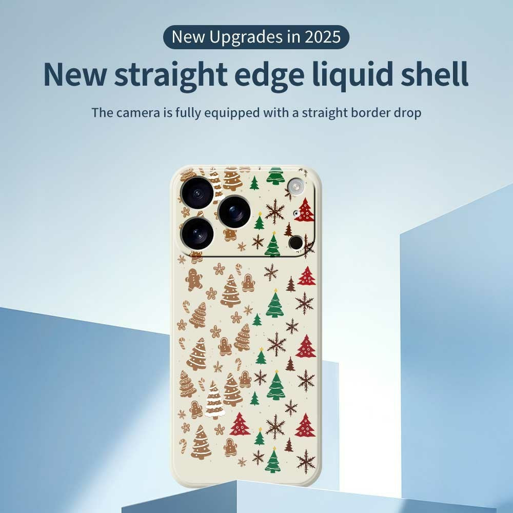 EIDERWOOD iPhone 17 Pro Max Jule Mobilcover - Fleksibelt Plastik - Kagemænd & Juletræer / Sort