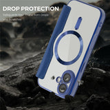 EIDERWOOD iPhone 17 Flip Mobil Cover m. Gennemsigtig Bagside - MagSafe Kompatibel - Mørkeblå