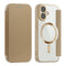 EIDERWOOD iPhone 17 Flip Mobil Cover m. Gennemsigtig Bagside - MagSafe Kompatibel - Guld