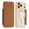 EIDERWOOD iPhone 17 Pro Flip Mobil Cover m. Gennemsigtig Bagside - MagSafe Kompatibel - Brun