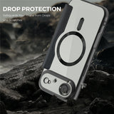 EIDERWOOD iPhone Air Flip Mobil Cover m. Gennemsigtig Bagside - MagSafe Kompatibel - Sort