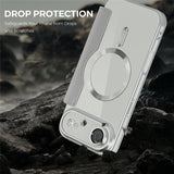 EIDERWOOD iPhone Air Flip Mobil Cover m. Gennemsigtig Bagside - MagSafe Kompatibel - Grå