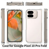 EIDERWOOD Google Pixel 10 Pro Fold Hybrid Plast Mobil Cover - Gennemsigtig / Sort