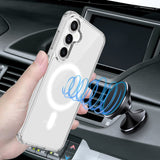 EIDERWOOD Samsung Galaxy S25 FE Hybrid Plastik Mobil Cover - MagSafe Kompatibel - Gennemsigtig / Hvid