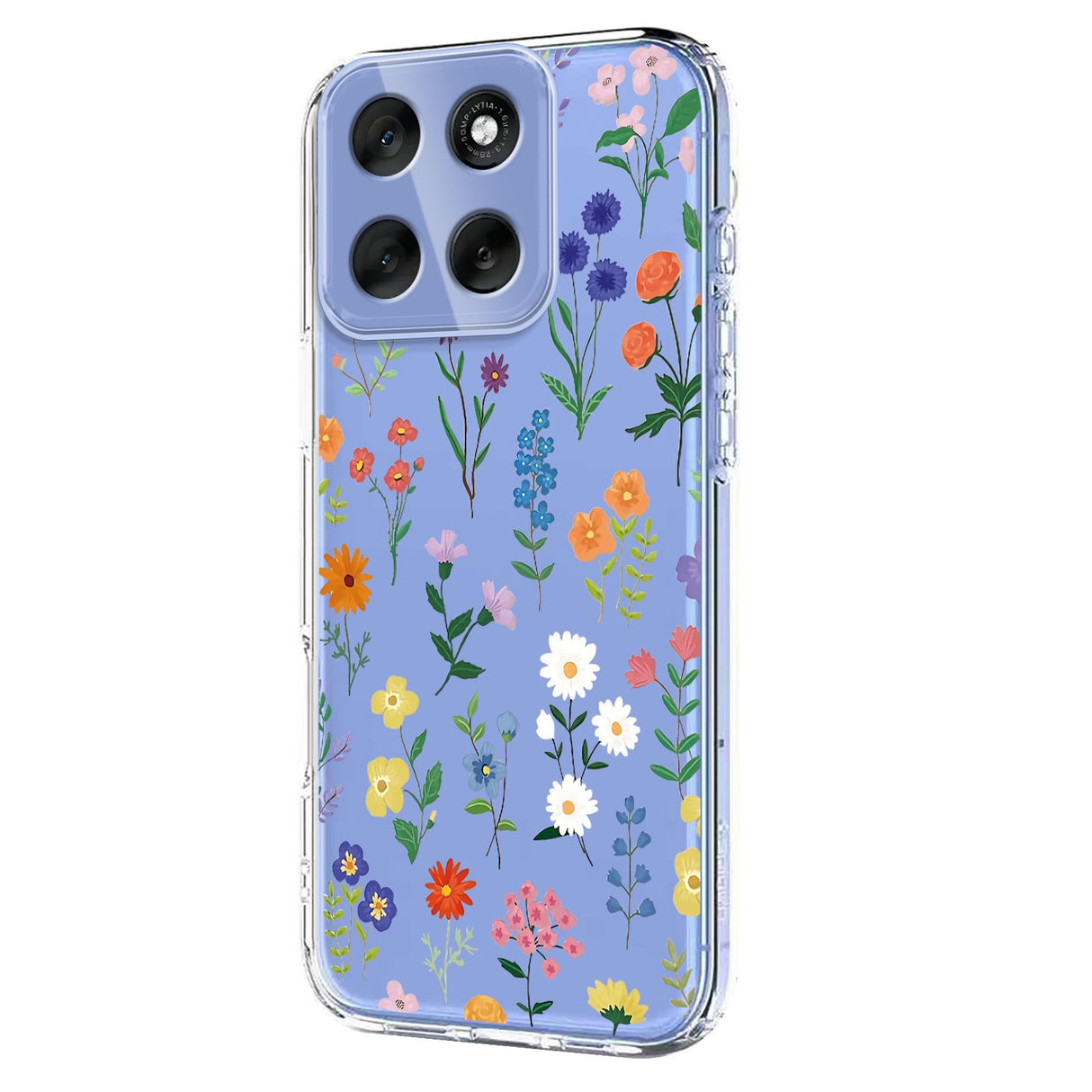 Motorola Moto G86 - EIDERWOOD Fleksibelt Plast Bagside Cover m. Print - Vilde Blomster