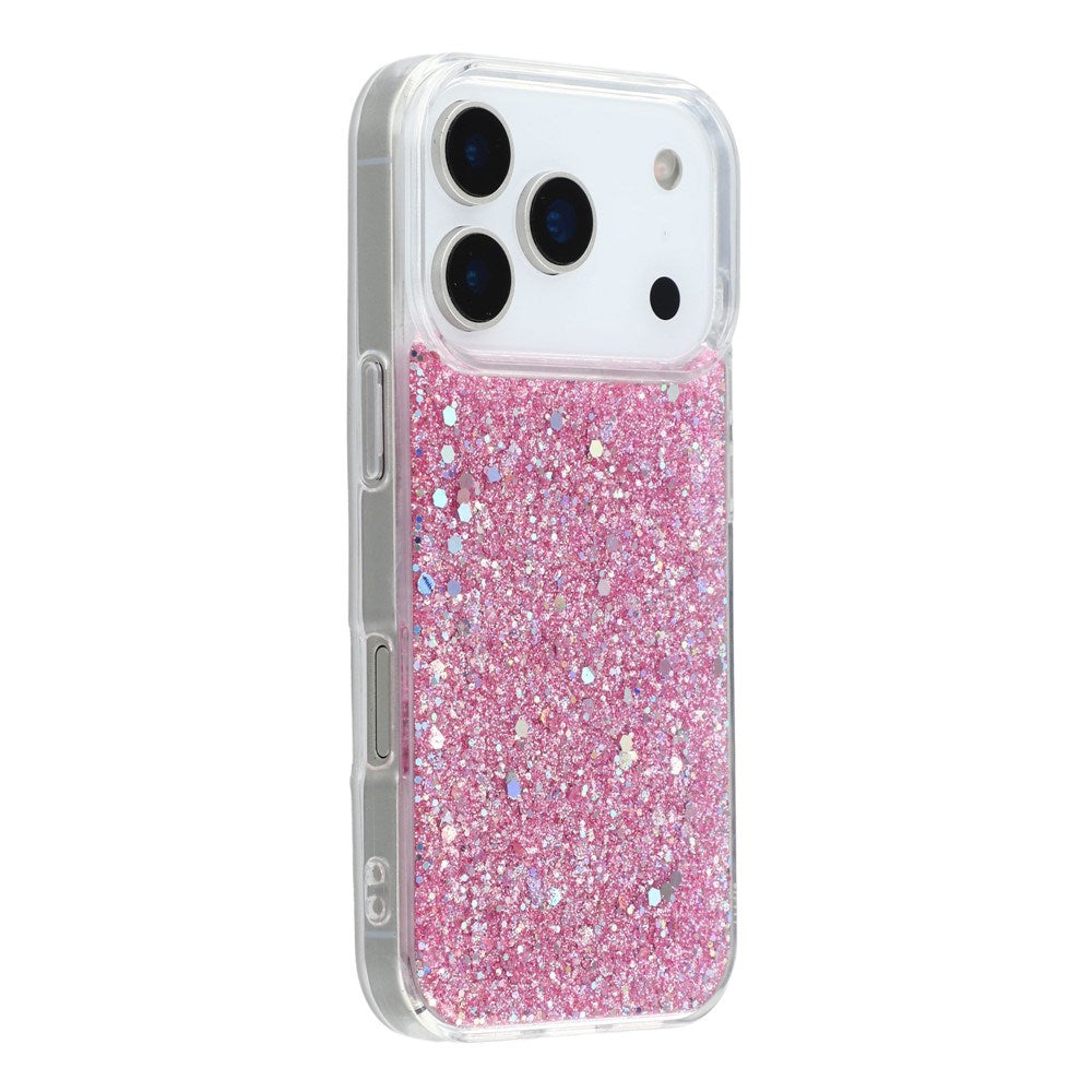 EIDERWOOD iPhone 17 Pro Max Glitter Mobil Cover - Lyserød