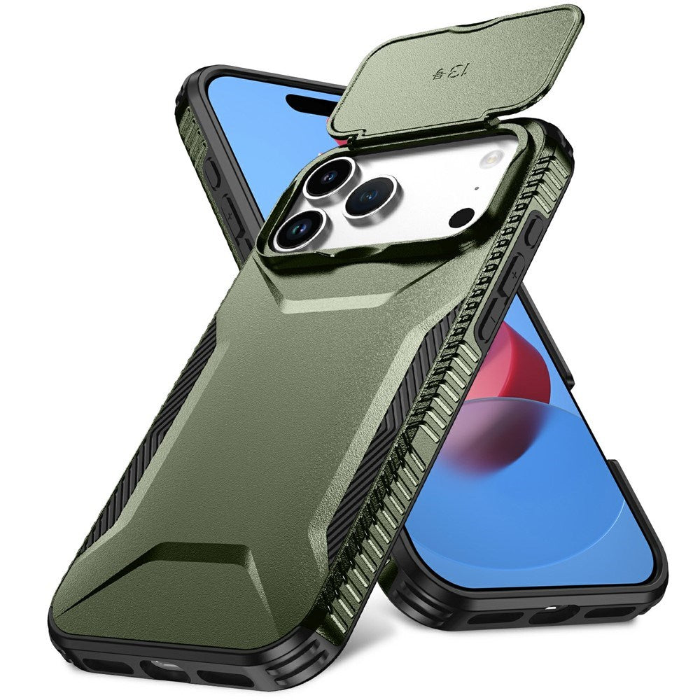 iPhone 18 Pro Max / 17 Pro Max EIDERWOOD Hybrid Plast Bagside Cover m. Cam Slider - Grøn