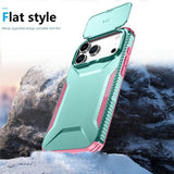 iPhone 18 Pro Max / 17 Pro Max EIDERWOOD Hybrid Plast Bagside Cover m. Cam Slider - Turkis / Lyserød