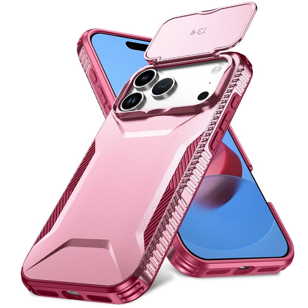 iPhone 18 Pro Max / 17 Pro Max EIDERWOOD Hybrid Plast Bagside Cover m. Cam Slider - Lyserød
