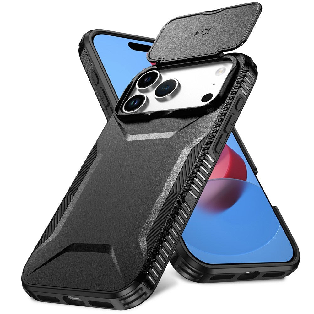 iPhone 18 Pro Max / 17 Pro Max EIDERWOOD Hybrid Plast Bagside Cover m. Cam Slider - Sort